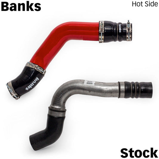 Banks Boost Tube Upgrade Kit Fits 19-24 Ram 2500/3500 6.7L Cummins Red Powdercoat