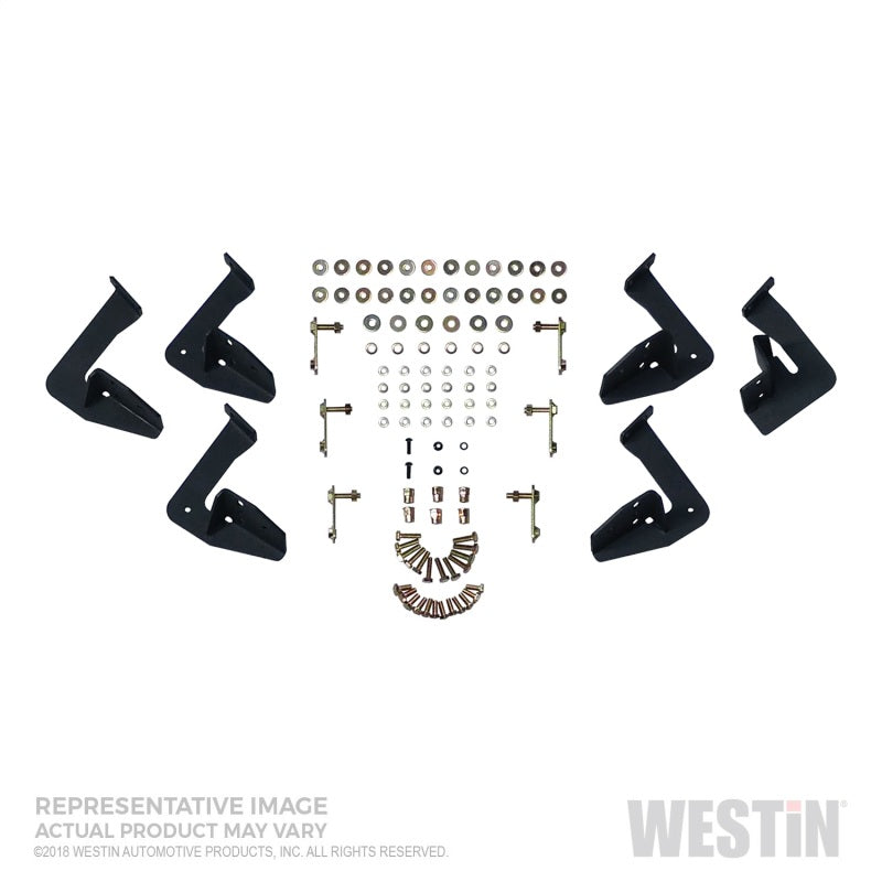 Westin Ford 1999-2016 F-250/350/450/550 Crew Cab HDK Stainless Drop Nerf Steps - Textured Black