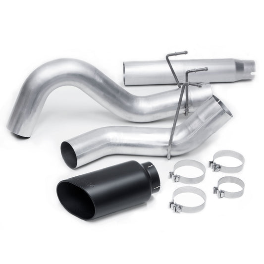 Banks Monster Exhaust System 5-inch Single S/S-Black Tip for 10-12 Ram 2500/3500 Cummins 6.7L CCSB CCLB MCSB