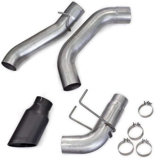Banks Monster Exhaust System for 19-24 Ram 2500/3500 6.7L Cummins Crew Cab Short Bed (SRW) Cerakote Black Tip