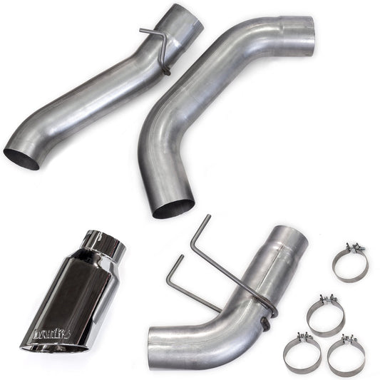 Banks Monster Exhaust System for 19-24 RAM 2500/3500 6.7L Cummins Crew Cab Short Bed (SRW) Chrome-Plated Stainless Tip