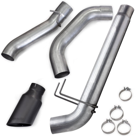 Banks Monster Exhaust System for 19-24 Ram 2500/3500 6.7L Cummins Crew Cab Long Bed (SRW) Cerakote Black Tip
