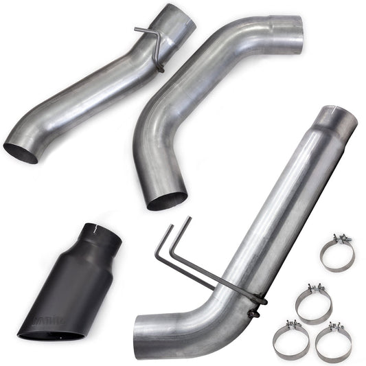 Banks Monster Exhaust System for 19-24 Ram 3500 6.7L Cummins Mega Cab Short Bed (DRW) Cerakote Black Tip