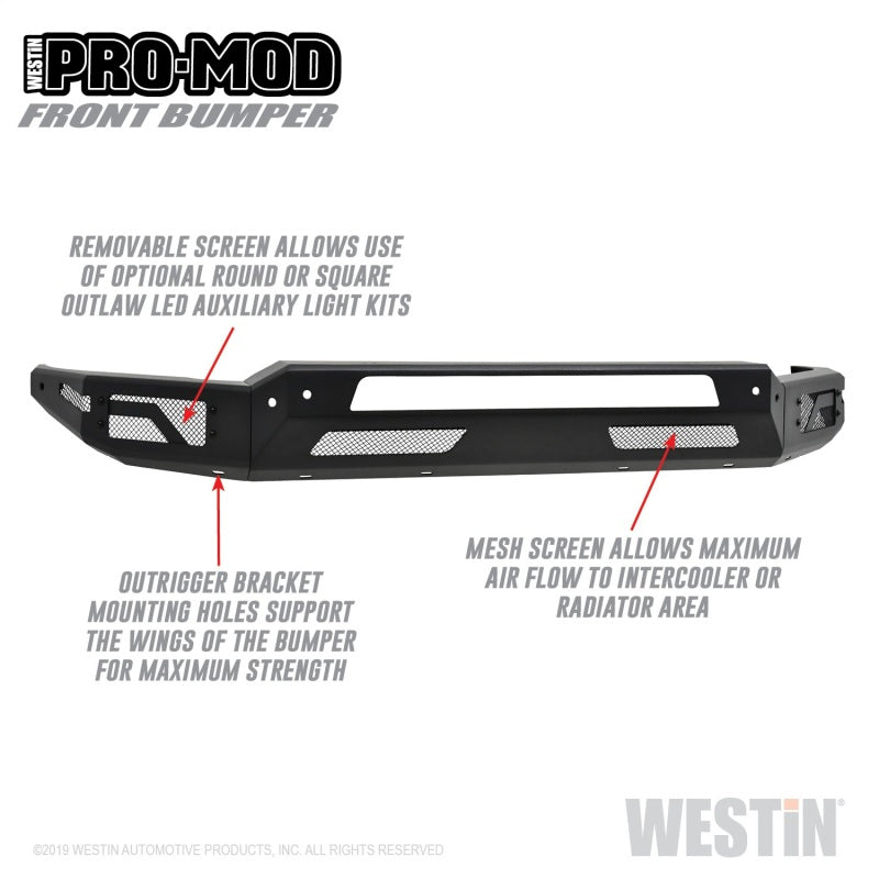 Westin 2010-2019 Dodge Ram 2500/3500 ( Old Body Style ) Pro-Mod Front Bumper