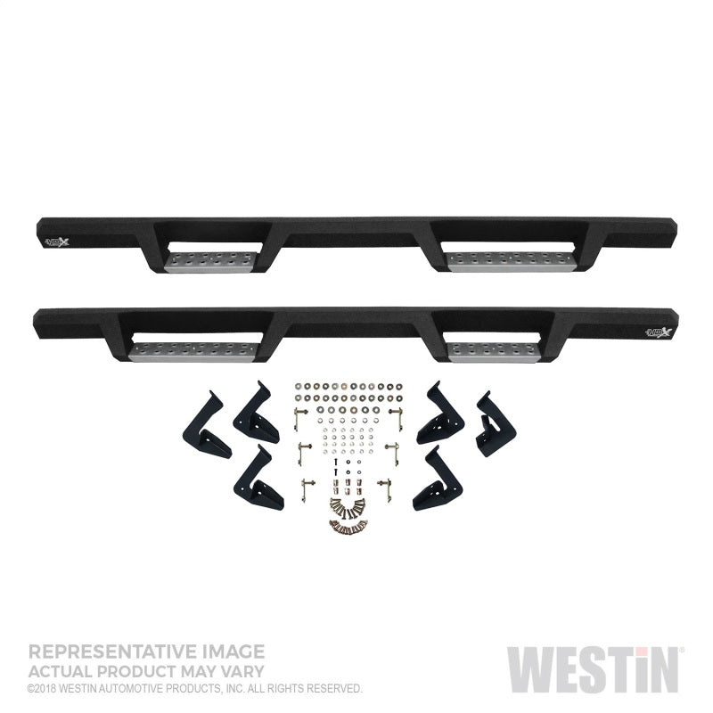 Westin Ford 1999-2016 F-250/350/450/550 Crew Cab HDK Stainless Drop Nerf Steps - Textured Black