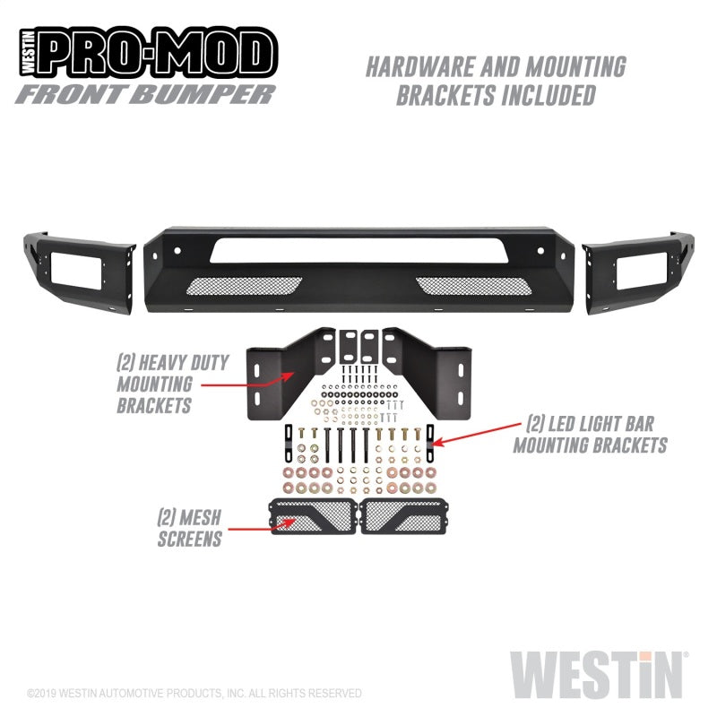 Westin 2010-2019 Dodge Ram 2500/3500 ( Old Body Style ) Pro-Mod Front Bumper