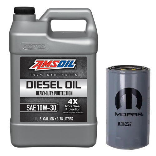 Oil Change Combo w/ Mopar(MO285) 5.9L/6.7L Cummins Oil Filter For 1989-2024 Dodge RAM