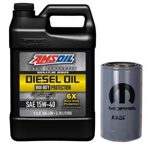 Oil Change Combo w/ Mopar(MO285) 5.9L/6.7L Cummins Oil Filter For 1989-2024 Dodge RAM