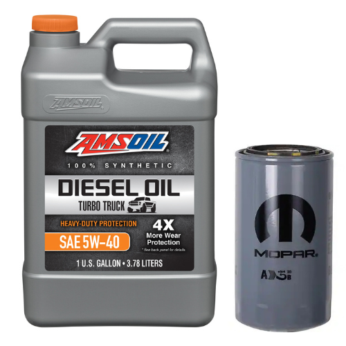 Oil Change Combo w/ Mopar(MO285) 5.9L/6.7L Cummins Oil Filter For 1989-2024 Dodge RAM