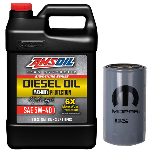 Oil Change Combo w/ Mopar(MO285) 5.9L/6.7L Cummins Oil Filter For 1989-2024 Dodge RAM