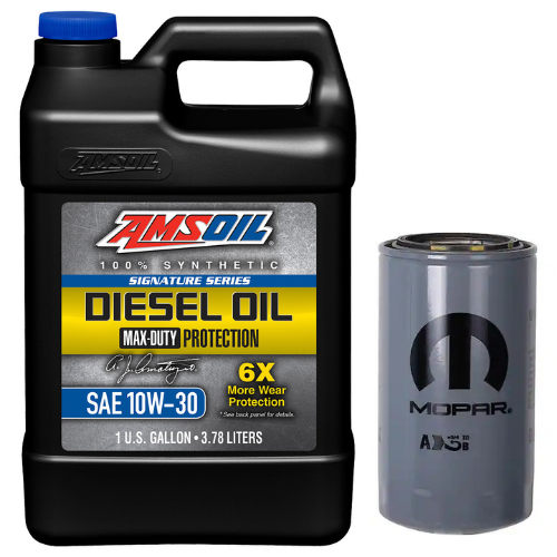 Oil Change Combo w/ Mopar(MO285) 5.9L/6.7L Cummins Oil Filter For 1989-2024 Dodge RAM