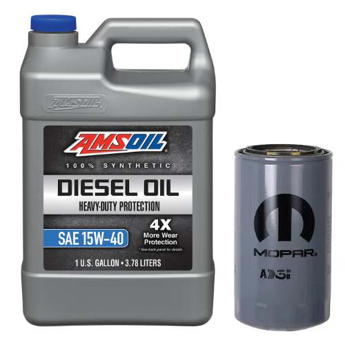 Oil Change Combo w/ Mopar(MO285) 5.9L/6.7L Cummins Oil Filter For 1989-2024 Dodge RAM