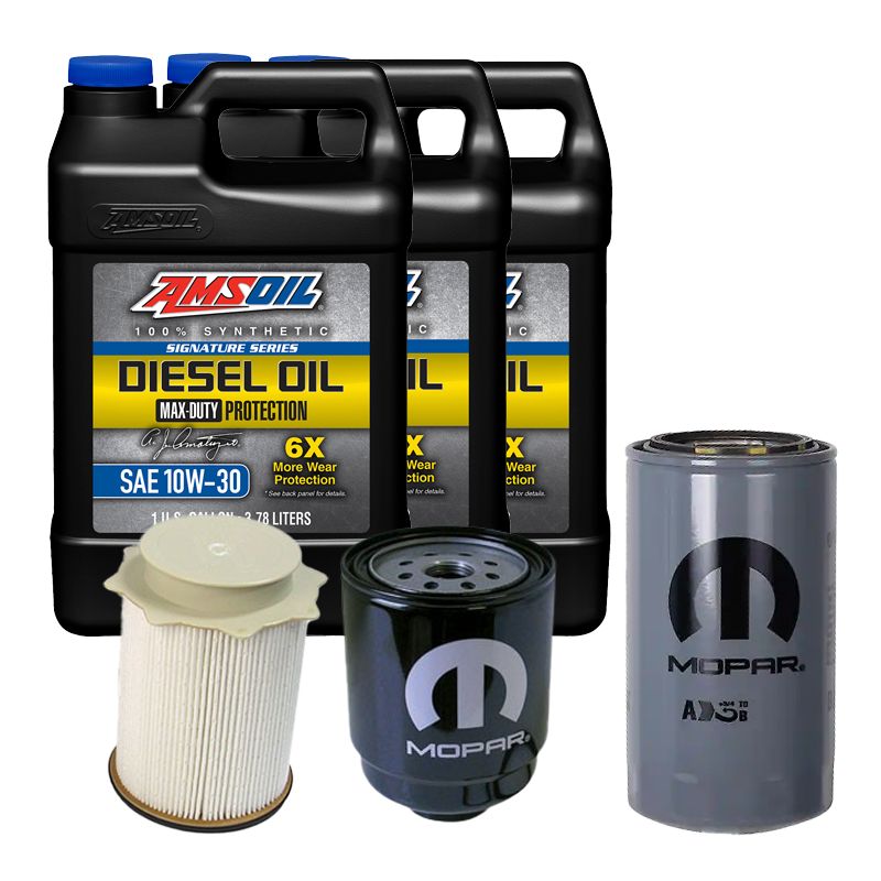 Oil Change Combo w/ Mopar(MO285) 5.9L/6.7L Cummins Oil Filter For 1989-2024 Dodge RAM