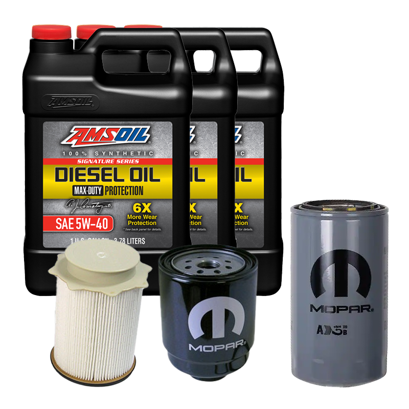 Oil Change Combo w/ Mopar(MO285) 5.9L/6.7L Cummins Oil Filter For 1989-2024 Dodge RAM