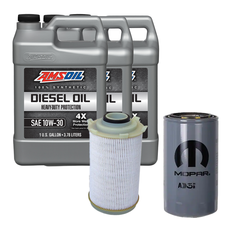 Oil Change Combo w/ Mopar(MO285) 5.9L/6.7L Cummins Oil Filter For 1989-2024 Dodge RAM