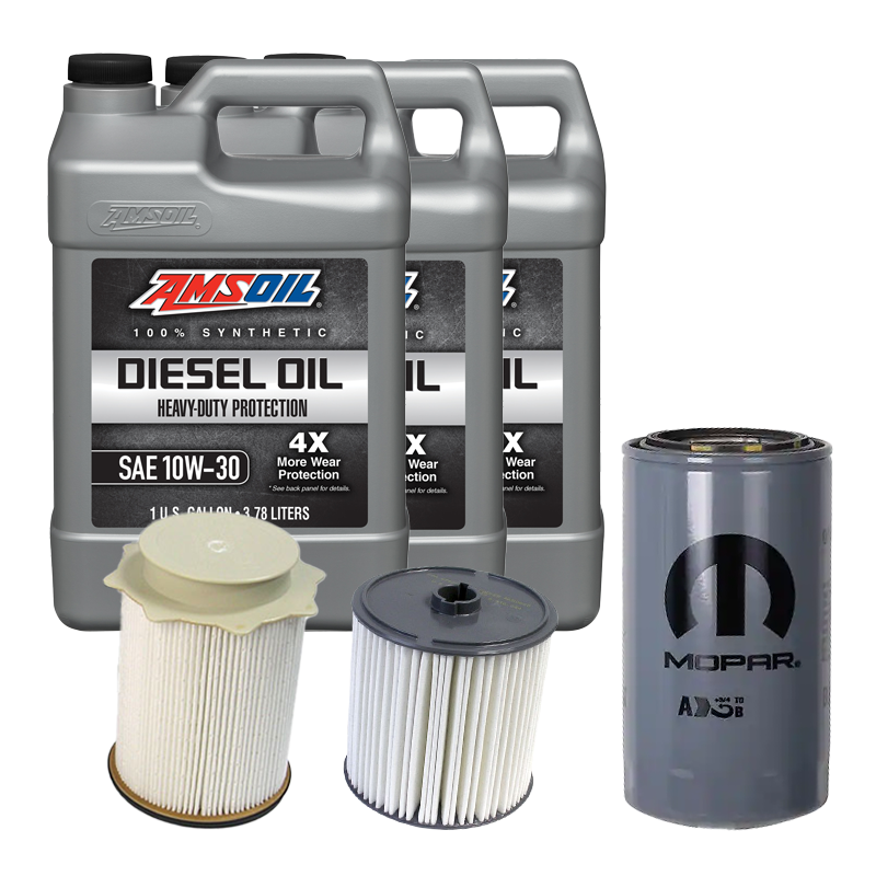 Oil Change Combo w/ Mopar(MO285) 5.9L/6.7L Cummins Oil Filter For 1989-2024 Dodge RAM