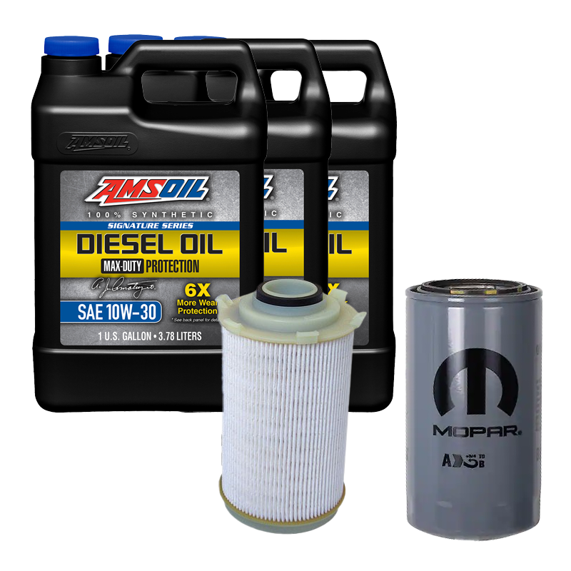 Oil Change Combo w/ Mopar(MO285) 5.9L/6.7L Cummins Oil Filter For 1989-2024 Dodge RAM