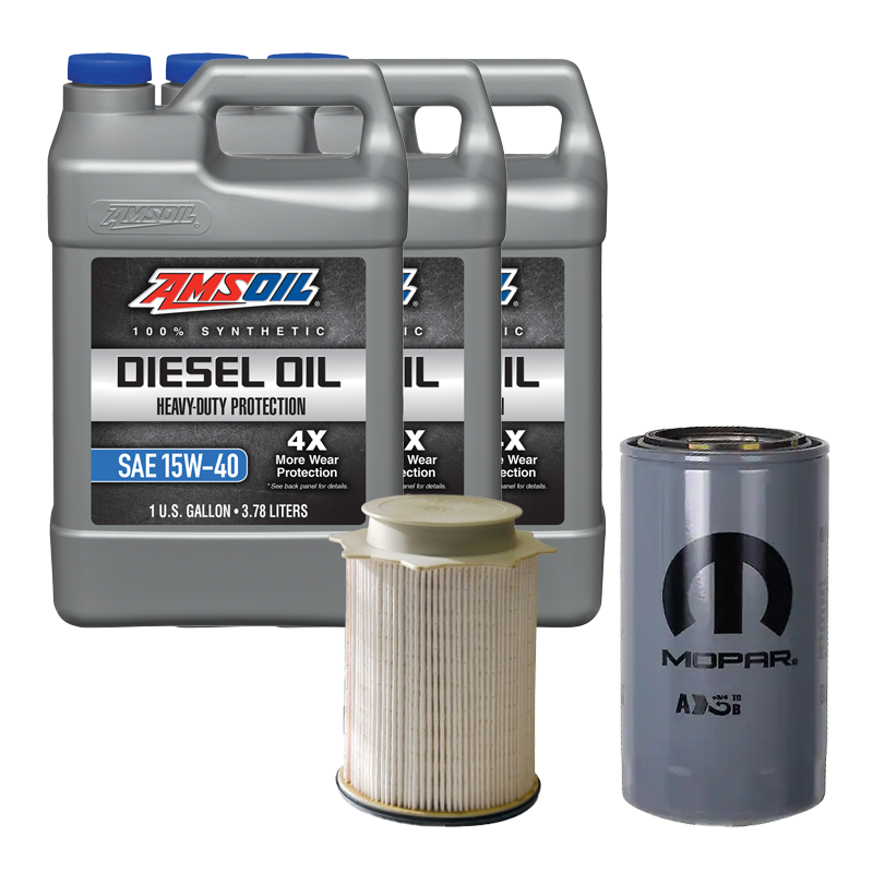 Oil Change Combo w/ Mopar(MO285) 5.9L/6.7L Cummins Oil Filter For 1989-2024 Dodge RAM