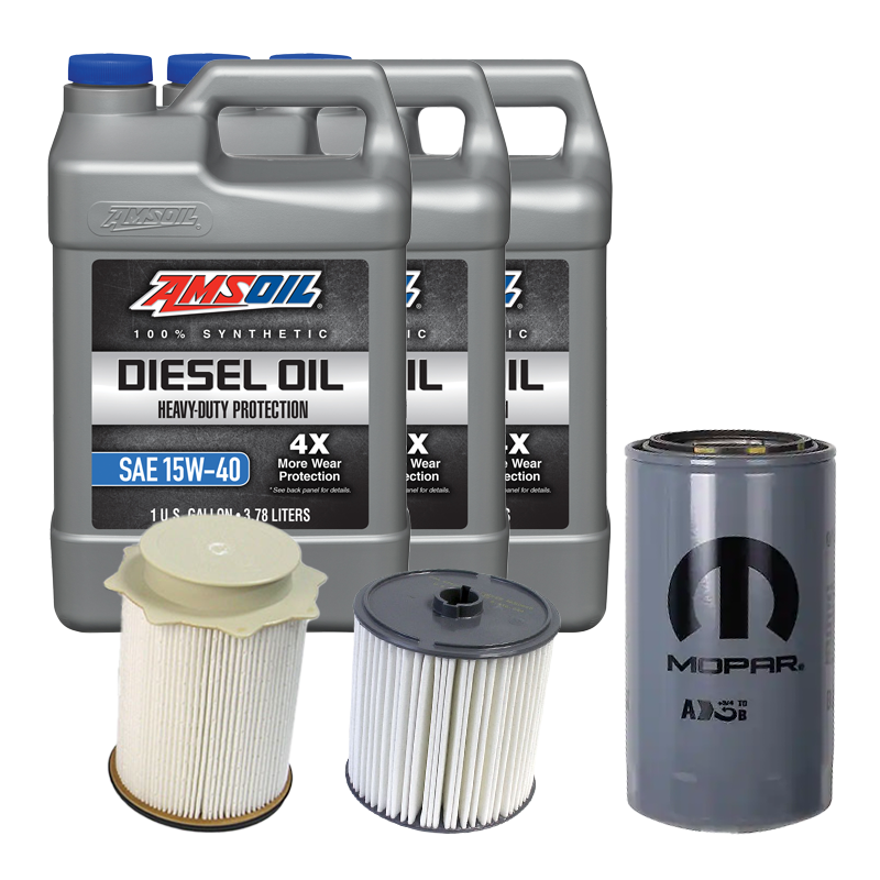 Oil Change Combo w/ Mopar(MO285) 5.9L/6.7L Cummins Oil Filter For 1989-2024 Dodge RAM