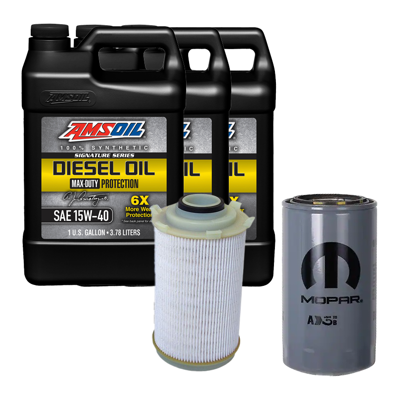 Oil Change Combo w/ Mopar(MO285) 5.9L/6.7L Cummins Oil Filter For 1989-2024 Dodge RAM