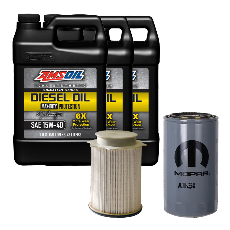Oil Change Combo w/ Mopar(MO285) 5.9L/6.7L Cummins Oil Filter For 1989-2024 Dodge RAM