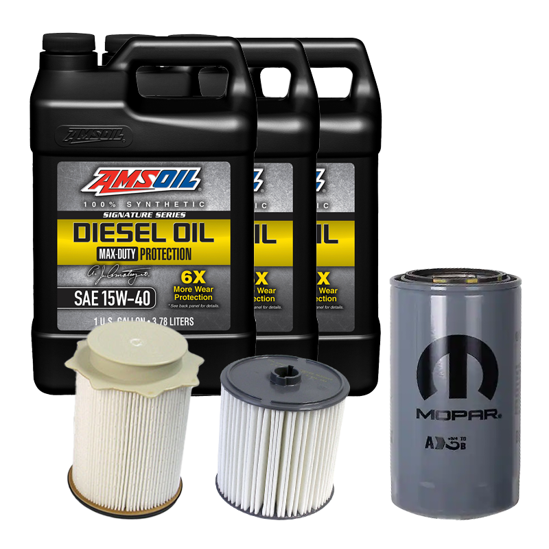 Oil Change Combo w/ Mopar(MO285) 5.9L/6.7L Cummins Oil Filter For 1989-2024 Dodge RAM