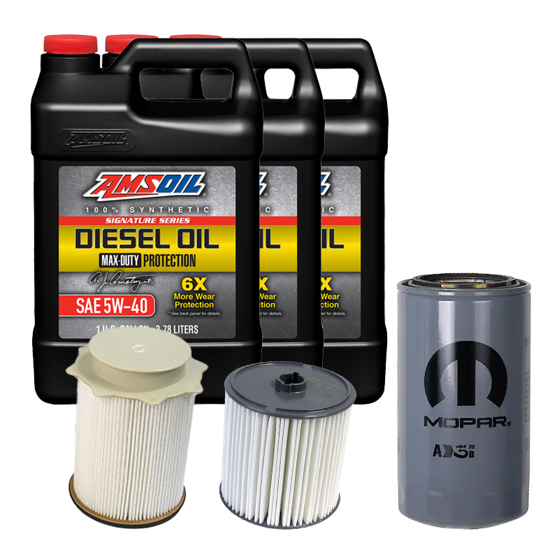 Oil Change Combo w/ Mopar(MO285) 5.9L/6.7L Cummins Oil Filter For 1989-2024 Dodge RAM