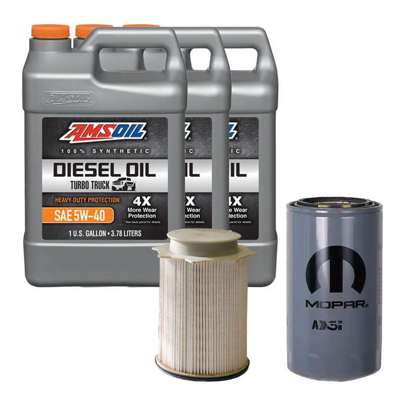 Oil Change Combo w/ Mopar(MO285) 5.9L/6.7L Cummins Oil Filter For 1989-2024 Dodge RAM
