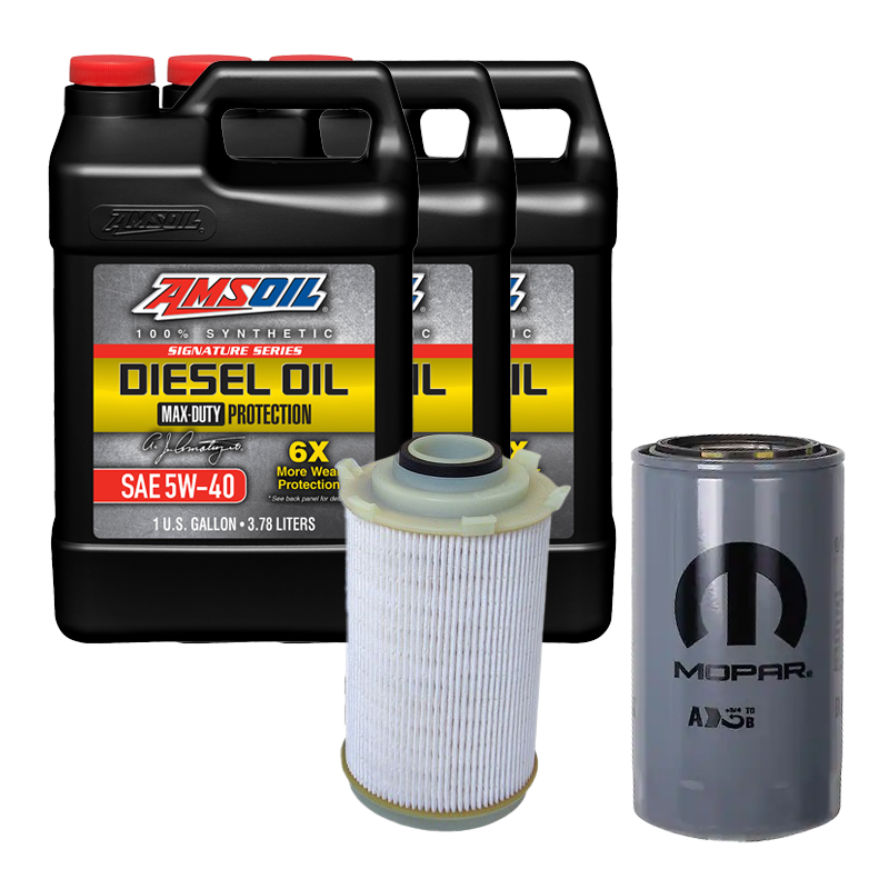 Oil Change Combo w/ Mopar(MO285) 5.9L/6.7L Cummins Oil Filter For 1989-2024 Dodge RAM
