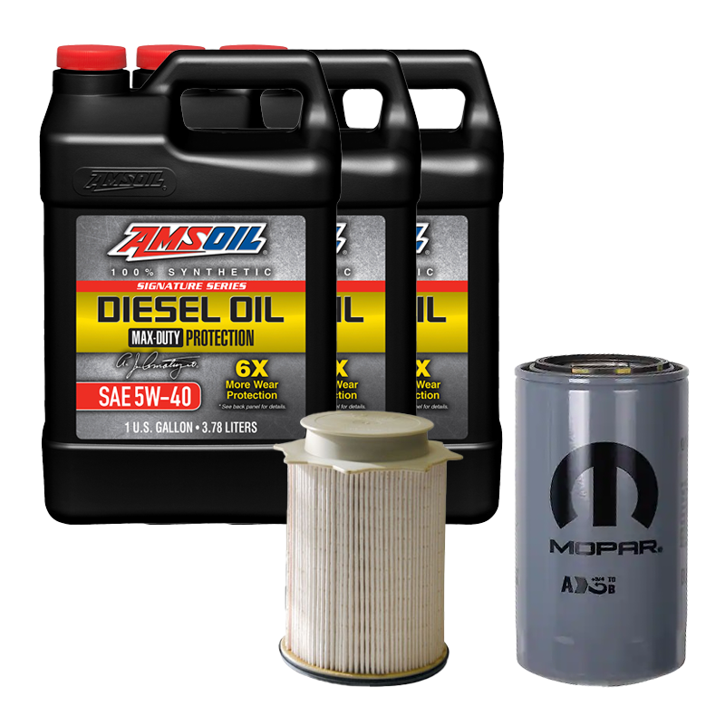 Oil Change Combo w/ Mopar(MO285) 5.9L/6.7L Cummins Oil Filter For 1989-2024 Dodge RAM