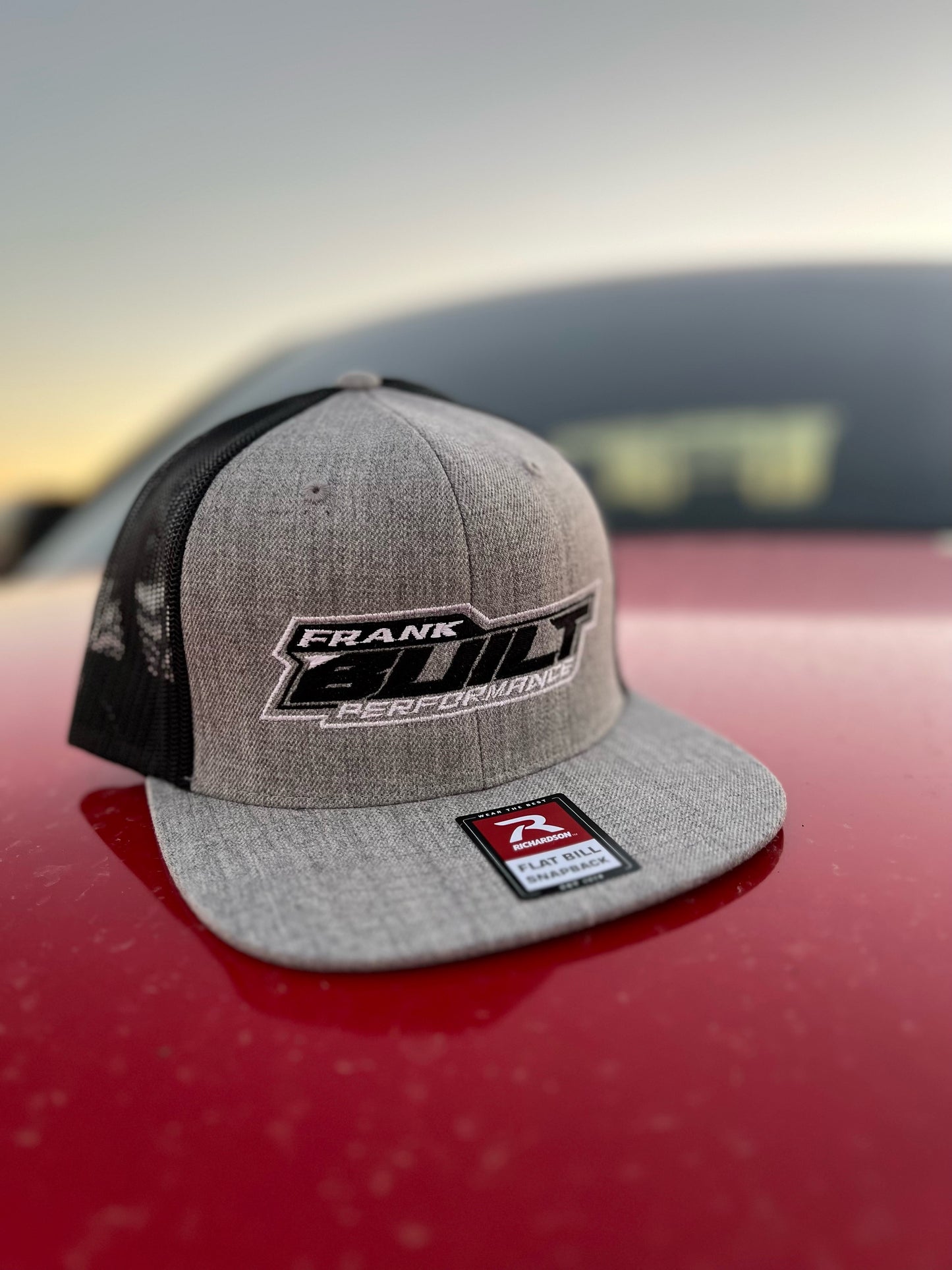 FBP Hat Grey Trucker Richardson Embroidered