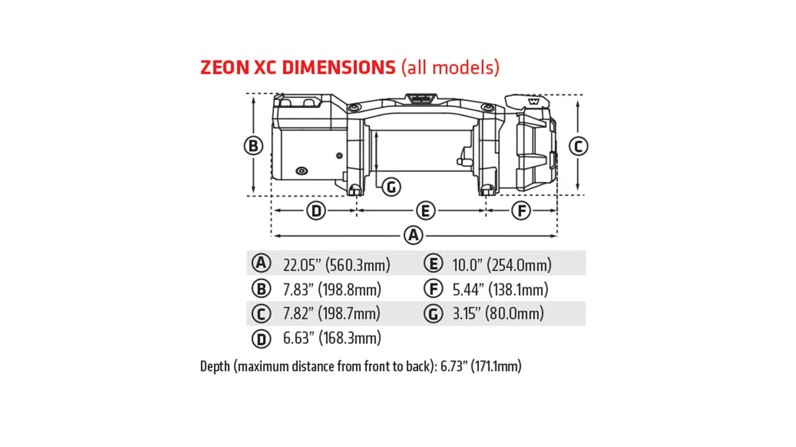 WARN ZEON XC 12-S Winch - diagram