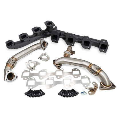 PPE Exhaust Manifold w/Up-Pipes 01-04 LB7 Duramax