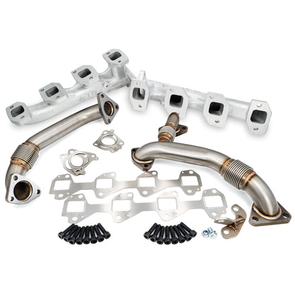 PPE Exhaust Manifold w/Up-Pipes 01-04 LB7 Duramax