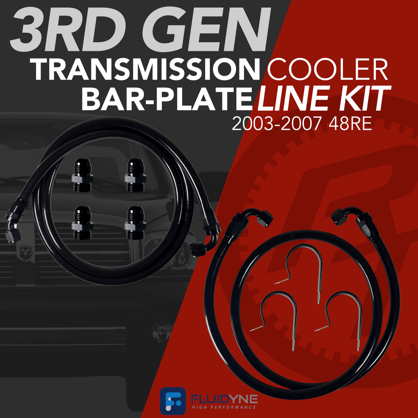 FLUIDYNE 3RD GEN TRANSMISSION COOLER LINE KIT – 48RE