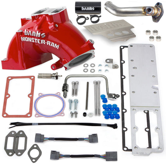 Banks Monster-Ram Intake 13-18 RAM 3500-5500 Chassis Cab 6.7L Red Powdercoat