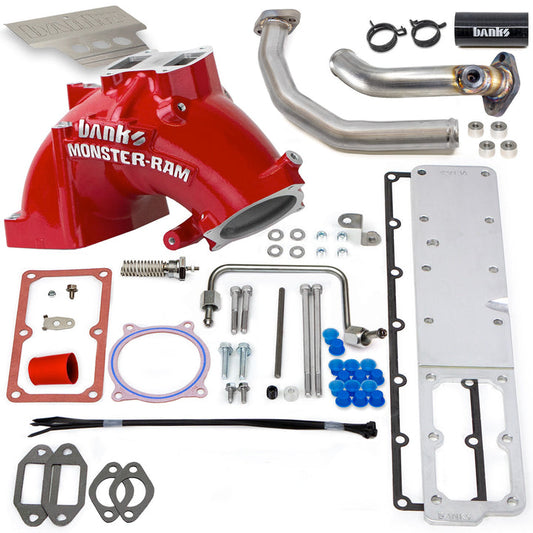 Banks Monster-Ram Intake 19-24 RAM 3500-5500 Chassis Cab 6.7L Red Powdercoat