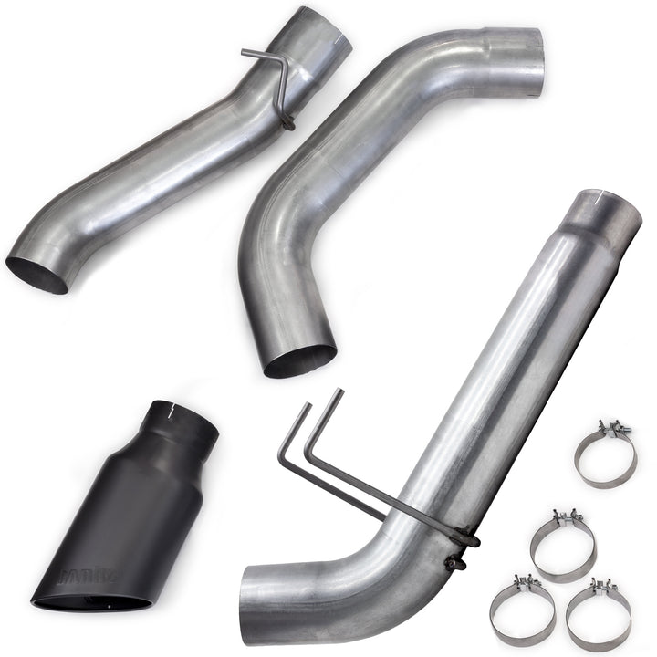 Banks Monster Exhaust System for 19-24 Ram 2500/3500 6.7L Cummins Mega Cab Short Bed (SRW) Cerakote Black Tip