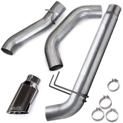 Banks Monster Exhaust System for 19-24 Ram 3500 6.7L Cummins Crew Cab Long Bed (DRW) Chrome-Plated Stainless Tip