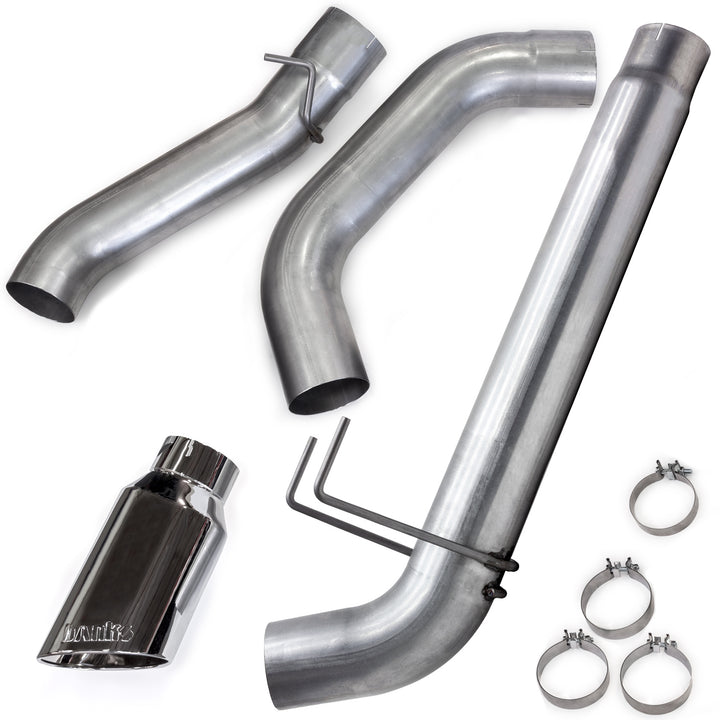Banks Monster Exhaust System for 19-24 Ram 3500 6.7L Cummins Crew Cab Long Bed (DRW) Chrome-Plated Stainless Tip