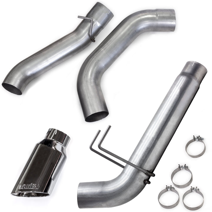 Banks Monster Exhaust System for 19-24 Ram 3500 6.7L Cummins Mega Cab Short Bed (DRW) Chrome-Plated Stainless Tip