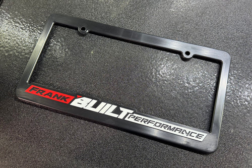 FrankBUILT Performance license plate frame