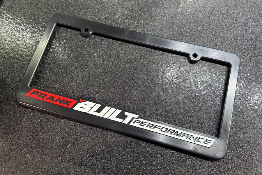FrankBUILT Performance license plate frame