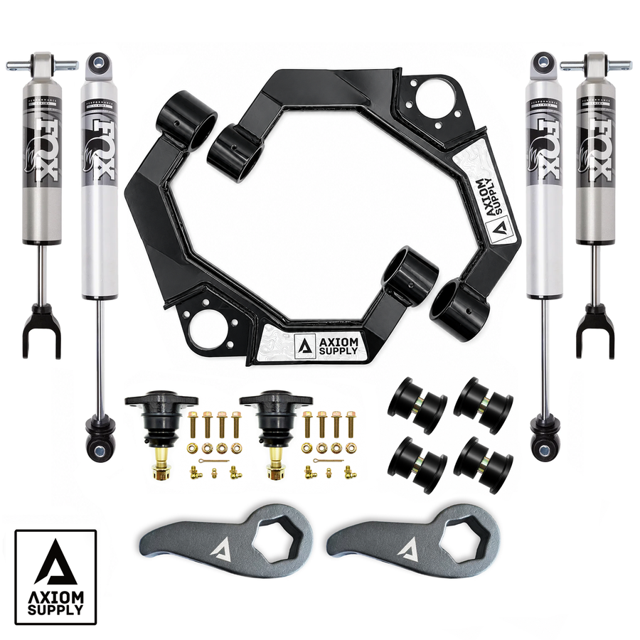 Axiom Supply Stage 3 FOX 2.5" Performance Leveling System GM HD Truck 2500 / 3500 Silverado / Sierra 2020-2026