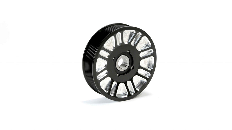 Fleece 2003-2018 Cummins Upper Fan Pulley Idler Black Finish Contract Cut Fleece Performance