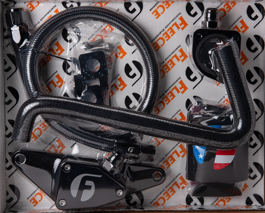 Fleece Cummins Coolant Bypass Kit 06-07 Auto Trans with Stainless Steel Braided Line Fleece Performance