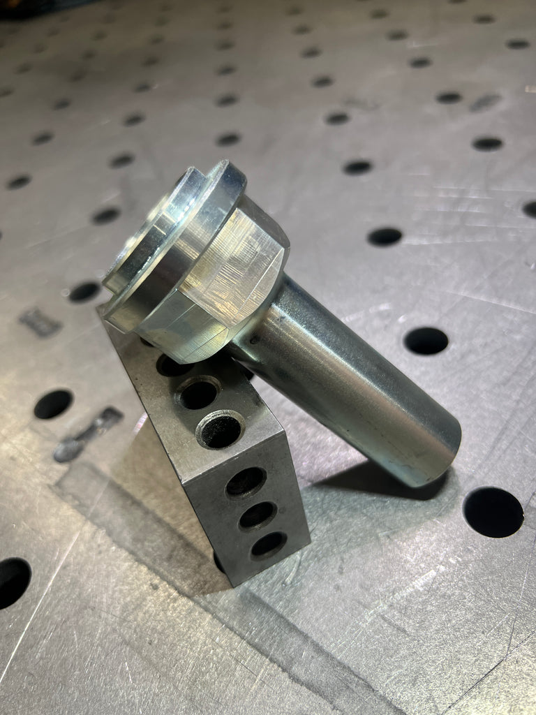 BAD AXE pitman arm nut close-up