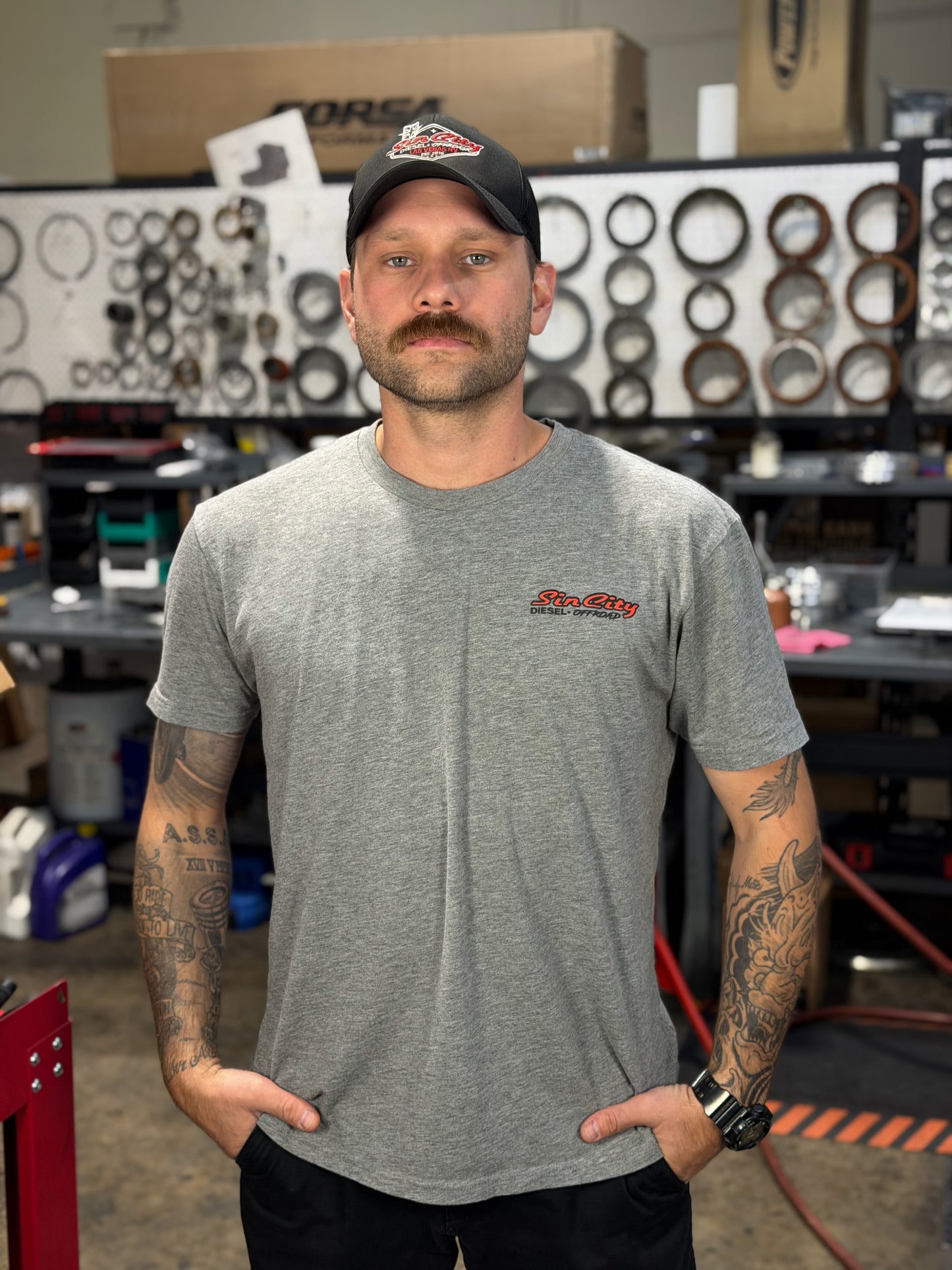 Sin City Diesel & Offroad T-Shirt New Style MULTIPLE COLORS AVAILABLE!!