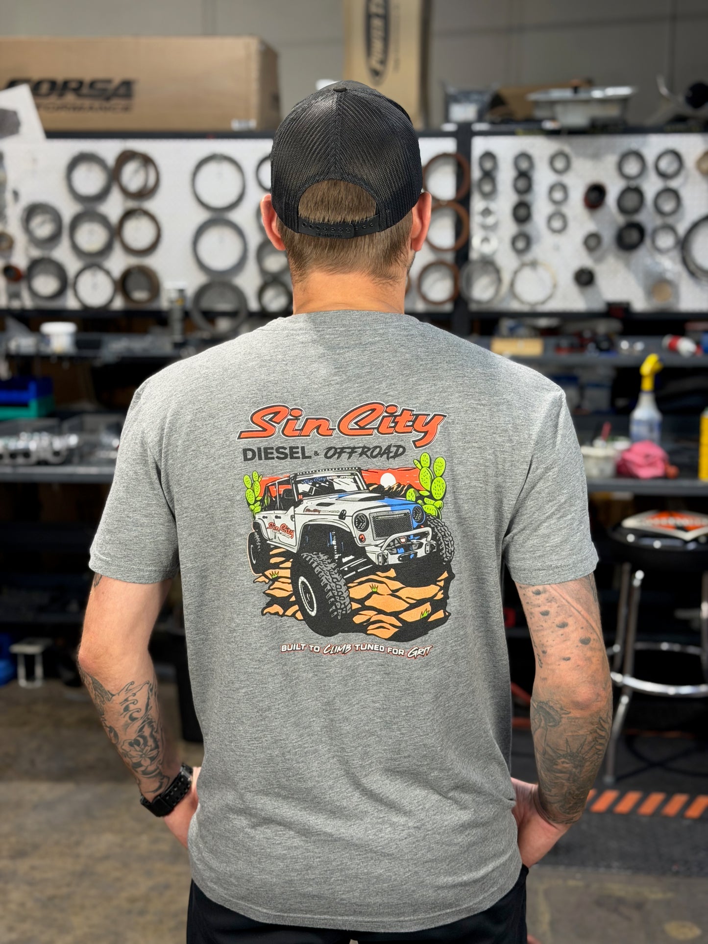 Sin City Diesel & Offroad T-Shirt New Style MULTIPLE COLORS AVAILABLE!!