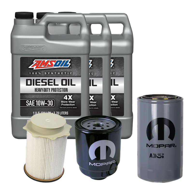 Oil Change Combo w/ Mopar(MO285) 5.9L/6.7L Cummins Oil Filter For 1989-2024 Dodge RAM